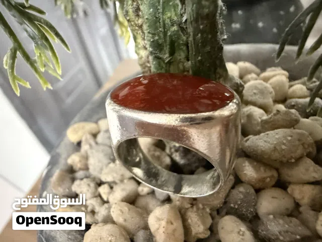 خاتم عقيق يمني جميل
