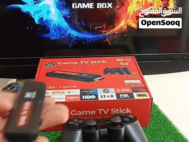 جهاز العاب ame TV Stick 8 مع Android TV وتحكم مزدوج