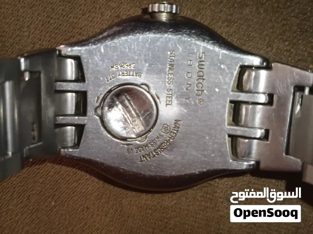 ساعة سواتش سويس اصلية حجم كبير ساعة مقاوة للماء ملاحظة الساعة لا يأتي معها علبة او كاتلوج
