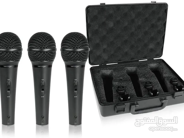 طقم ميكرفونات Behringer Ultravoice  Dynamic Cardioid Vocal and Instrument Microphones, Set of 3