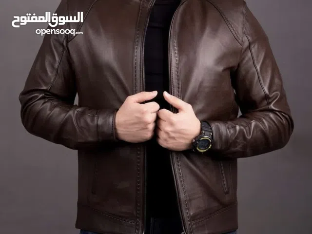 قمصلة جلد طبيعي غنم ماركة علاء حداد