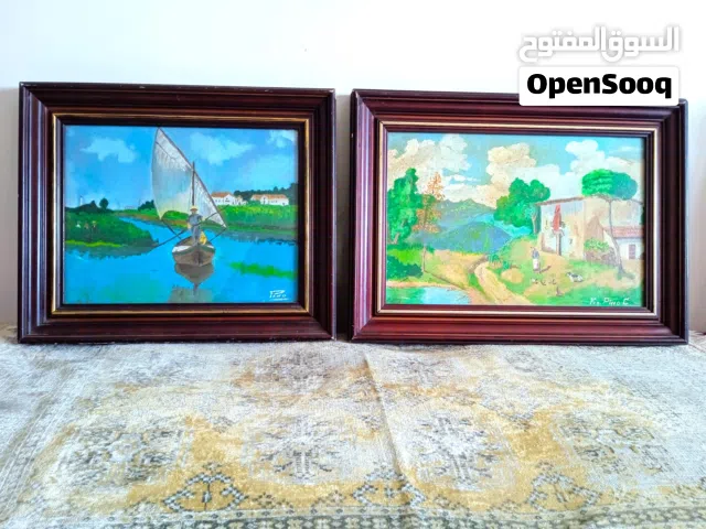 لوحتان فنيتان أصليتان مختومتان للفنان الإسباني Francisco Pino