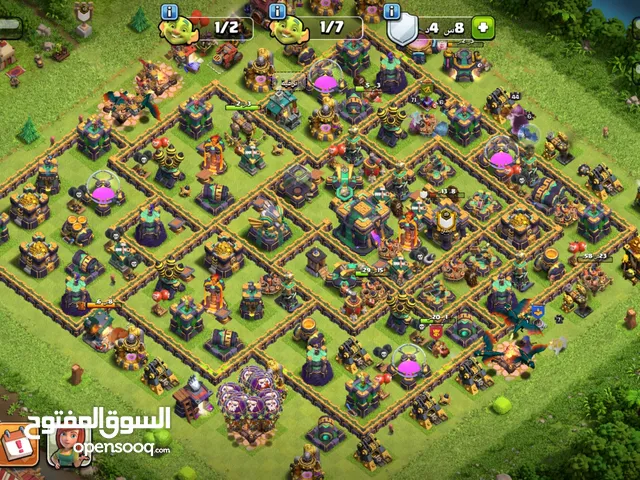 قريه كلاش 14 مكس باقي الملوك والقنابل فقط