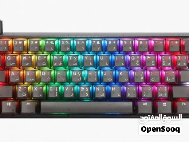 للبيع Ducky One 3 Aura Black Mini -  Arabic - Silent Red Switch - Black Open box