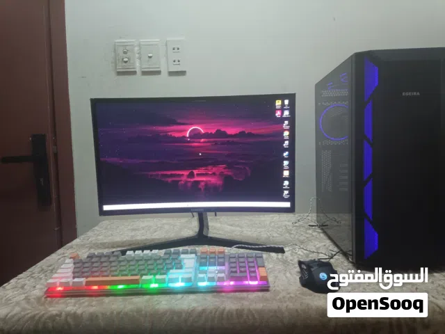 تجميعة قيمنق متكاملة PC مع شاشة وملحقاتها للبيع جاهز للعب)
