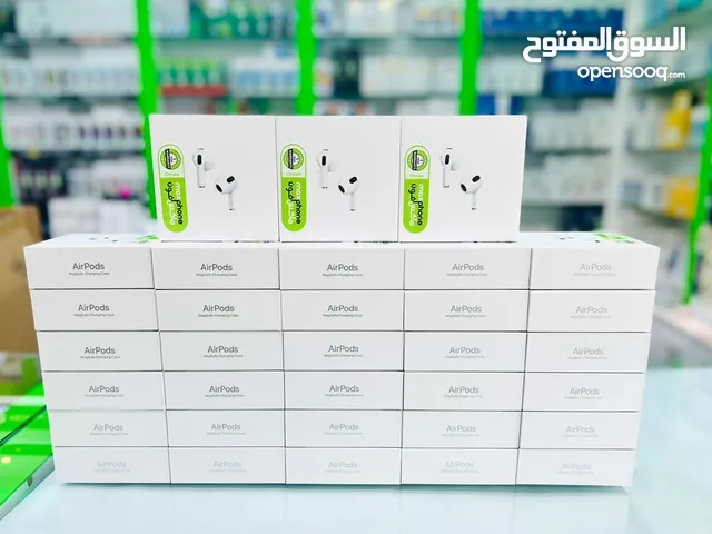 ابل ايربودز 3 , Airpods 3 جديدة ضمان سنة