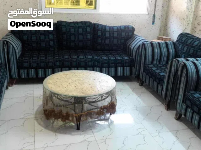 للبيع ..طقم كنب 7 مقاعد "خشب زان الأصلي" مع 3 طاولات - نظيف وكالة