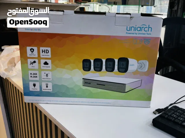 كاميرات unv بكج كامل uniarch ملون 4 كاميرات 115 دينار