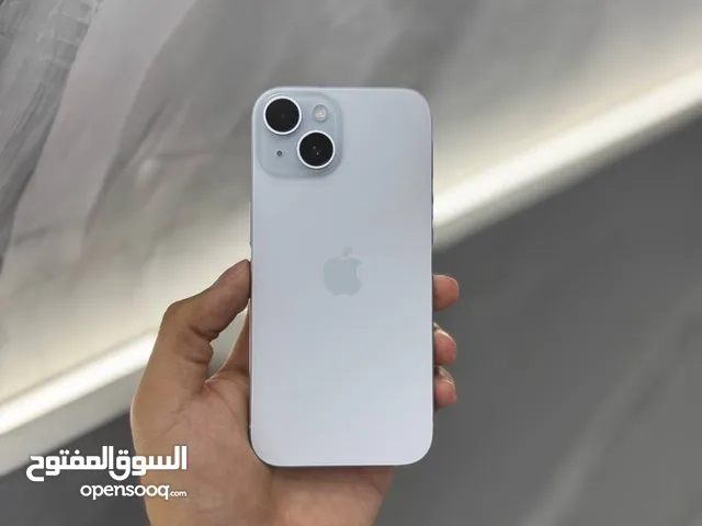 ايفون 15 128 جيجا لون ازرق بطاريات عالية 90-98% مكفولين وبحالة الجديد مستعملين