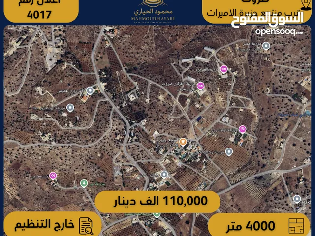 رقم الاعلان (4017) ارض زراعية للبيع في منطقة صروت - قرب منتجع جزيرة الاميرات
