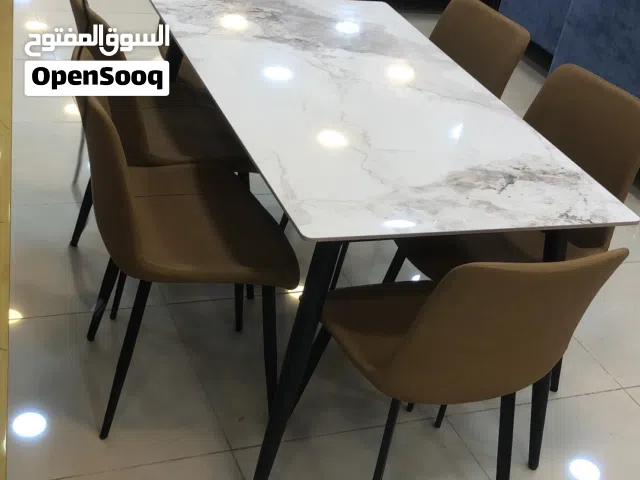 بمناسبه شهر رمضان مبارك طاولات طعام تركي 6كرسي شامل تركيب