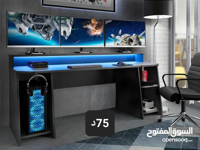 مكتب طاولة جيمينج مميزة بقياسات مختلفة من لامينيت للأثاث المكتبي طاولات للألعاب عدة الوان وموديلات