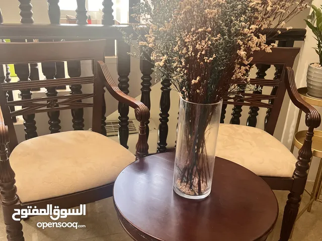كرسيين وطاوله خشب ماليزي