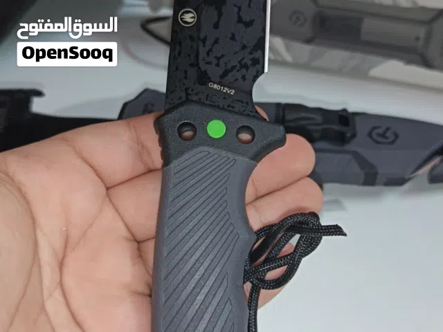 سکین نصل ثابت متعدد الاستخدامات من شركة قانزو alhadmal تحتوي على قداح لتوليع النار و مسن الماس