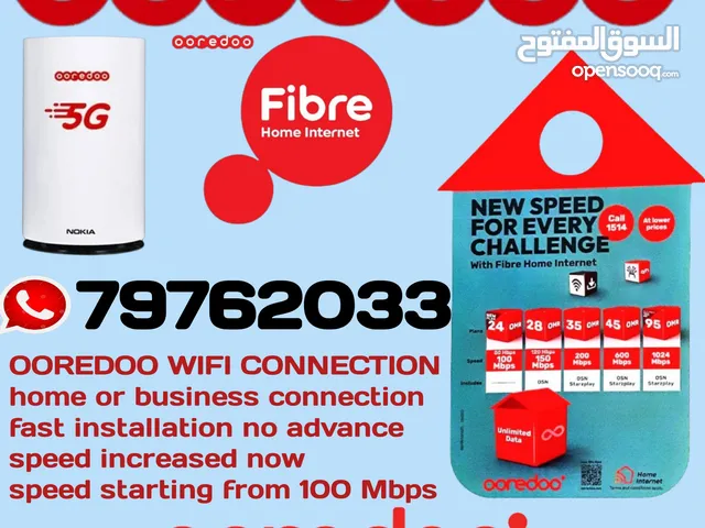 fiber or five G internet device