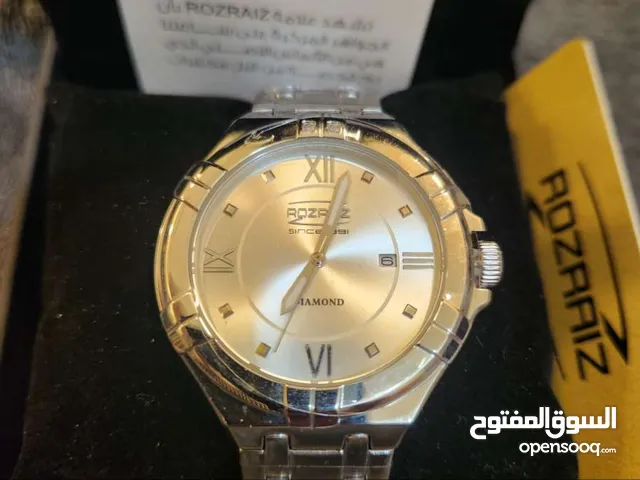 ,ساعه روزرايز اصليه فيها قطعتين الماس