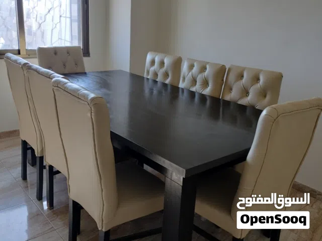 طاولة سفرة وكراسي سفرة عدد 8