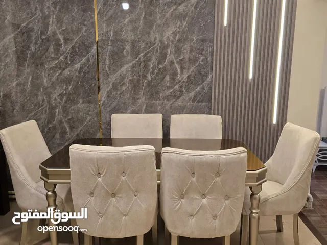 طاولة سفره 6كراسي ع الوجه زجاج حراري للحماية من الخدوش ، فاخرة ومميزة جداً تفصيل مصنوع من أجود أنوا