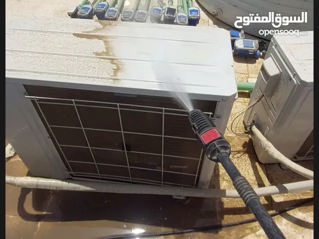 4 ريال غسيل وتنظيف المكيف داخل وخارج بمكينة البريشر ضغط عالي وحل مشكلة تقطير المياه داخل الغرفة.