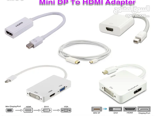 وصلة Mini DP to hdmi/vga/dvi Adapter