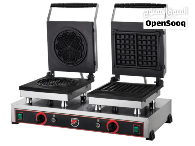 Made in Turkey DOUBLE WAFFLE MACHİNE SQUARE+FLOWER للسعر تواصل معنا contact us for price