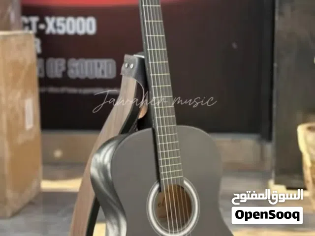 جيتار انجل اسود كلاسيك مع كابو هديه وشنتة وريشه جديد بالكرتونه