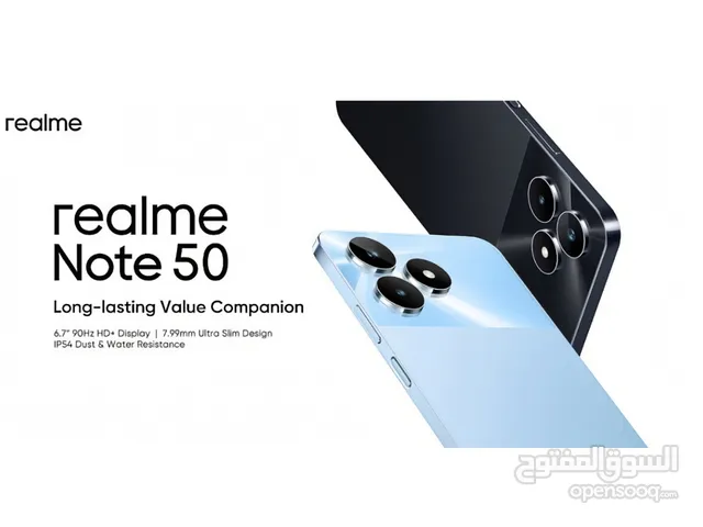 Realme Note 50 128g/8ram 4+4 ريلمي نوت note50 موبايل خلدا