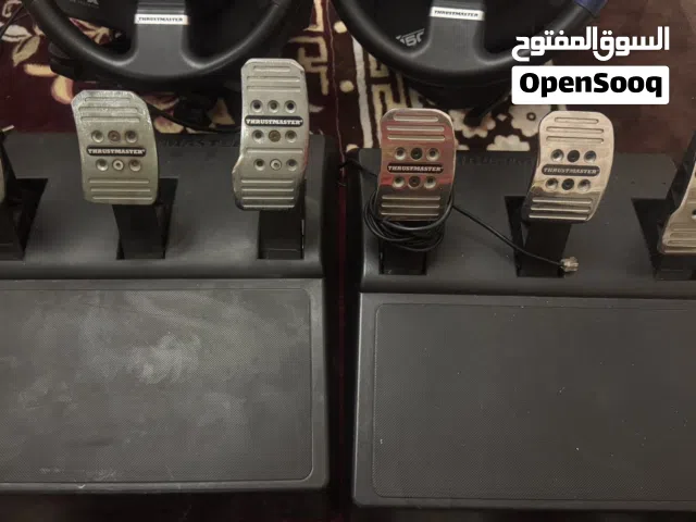 Thrustmaster T150rs and thrustmaster TMX pro force feedback wheels with 2 sets of T3PA pedals