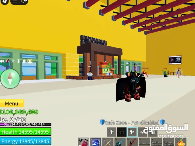 حساب روبلوكس للبيع فيه العاب غير بس اهمها بلوكس فروت مصروف عليه فوق ال100 دينار