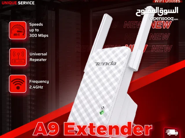 موسع انترنت شبكات انترنت وايرلس تيندا  Tenda A9 Extender For internet connection