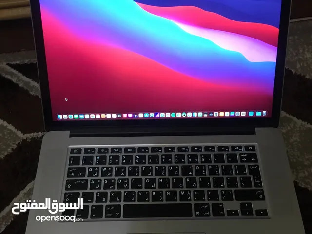 Macbook pro 2014 15inch i7 2.5 ghz اكثييييييير قوي ك معالج و البطاريه بتقعد على الاقل ساعتين