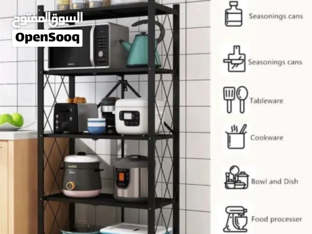 رفوف ومنظمات معدنيه للمطبخ أو الغرف متعدده الاستخدام