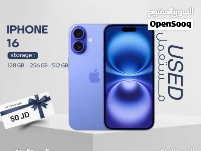 IPHONE 16 ( 128GB ) USED /// ايفون 16 ذاكره 128 مستعمل وكاله
