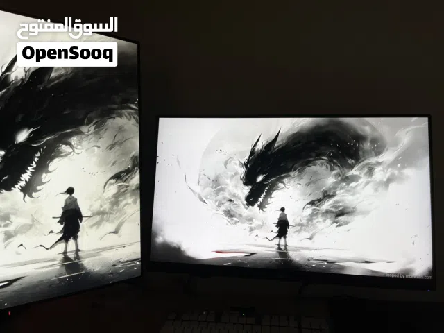 شاشتين + ستاند مزدوج احترافي - جاهز للمكتب أو الجيمينج