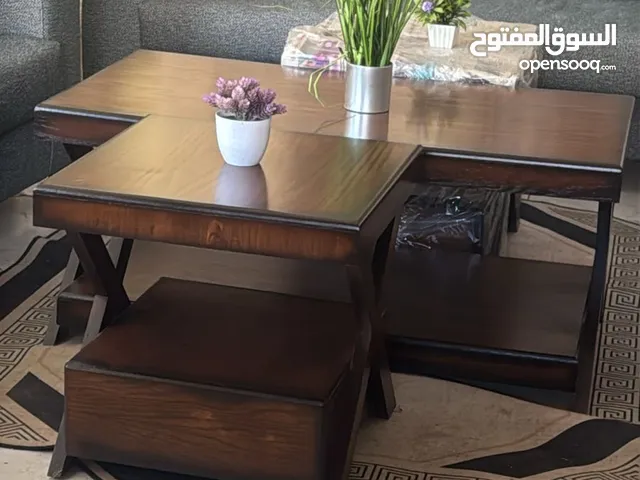 طاولات لغرف الضيوف خشب زان