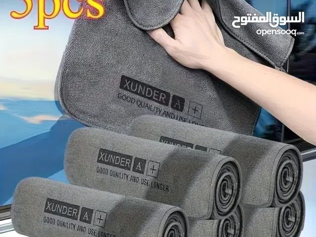 فوط غسيل سيارات مايكروفايبر فاخرة 2 / 5 قطع  – ناعمة وسميكة بامتصاص عالي Luxury Microfiber Car Washi