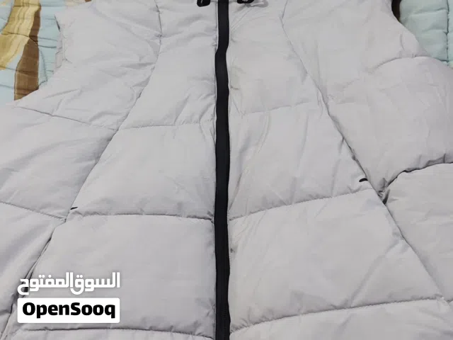 جاكيت نسائي رصاصي جديد مقاش XL + ، شنطة حريمي يد جديده رصاصي