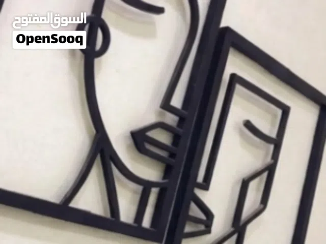 لوحات جدارية حديد مودرن (طقم قطعتين) - ديكور تجريدي راقي مع التوصيليابه لكل أهل الذوق والترتيب، لترت
