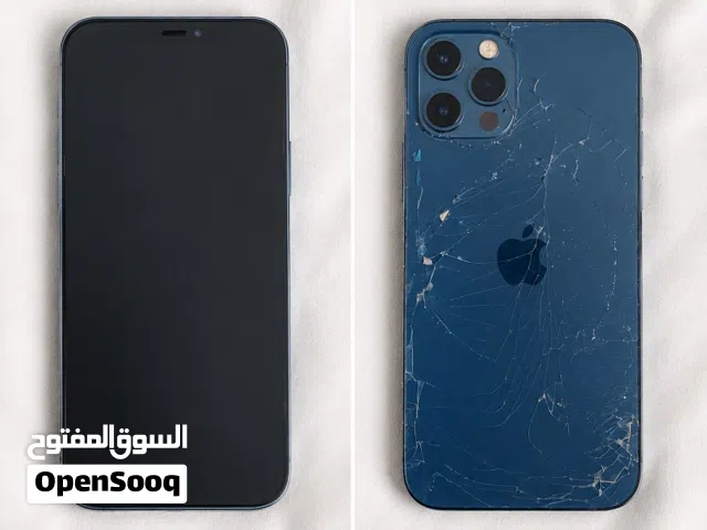 iPhone12pro,pacific blue,perfect condition.fully functional.back is cracked but it works perfectly.