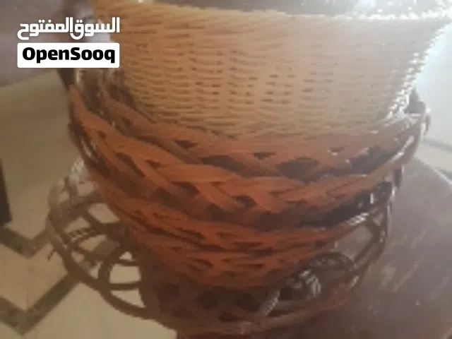 باسكيت من الخيرزان 10 قطع مقاس متوسط وصغير وقطعه واحده مقاس كبير
