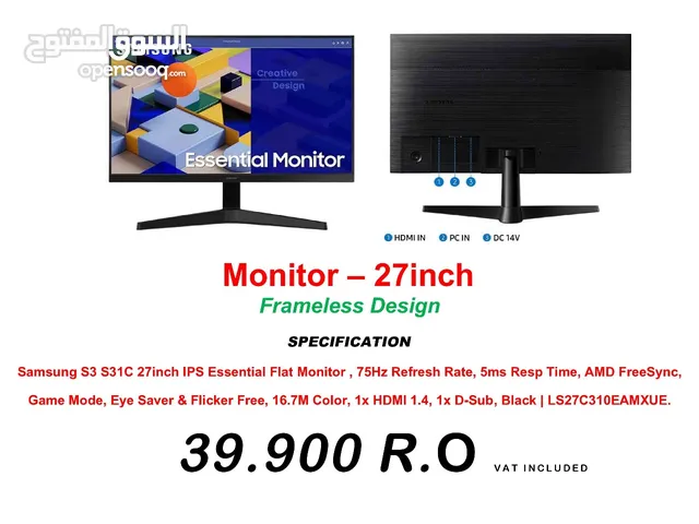 27"INCHES MONITOR FRAMLESS
