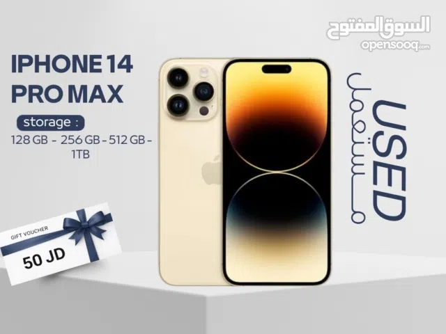 IPHONE 14 PRO MAX ( 1-TB ) USED /// ايفون 14 برو ماكس ذاكره 1 تيرا مستعمل وكاله