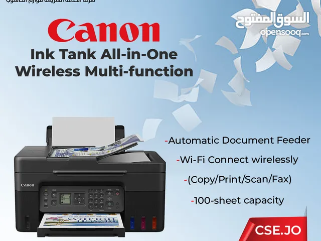 Canon PIXMA G4470 Ink Tank All in One Wireless Multi-function (Copy/Print/Scan/Fax) Printer كانون