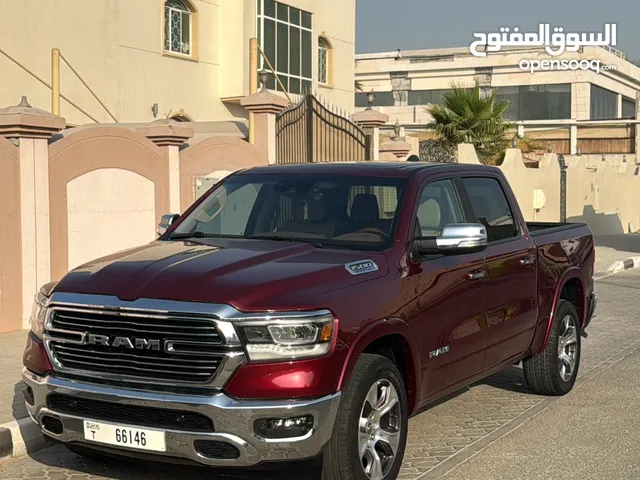 دودج رام لارامي اعلى فئة 2021 فل مواصفات بحالة ممتازة وارد امريكي DODGE RAM LARAMIE بدون اي مشاكل