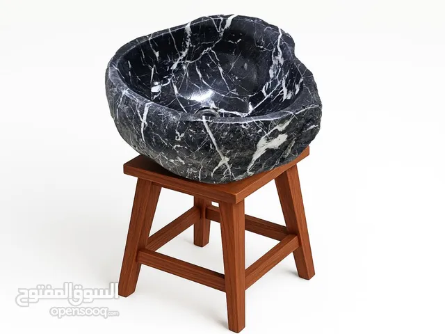 Timeless river stone basin — nature in your home.
