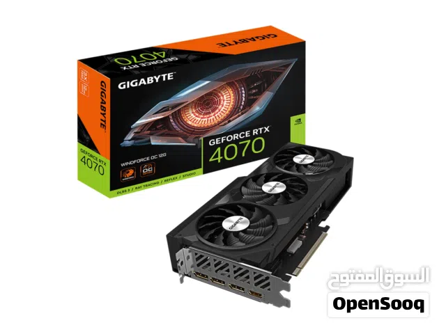 للبيع كرت شاشة 4070 GIGABYTE نظيف جدا