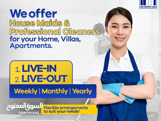 We Provide Maid For Hourly - Monthly - Yearly In Ajman