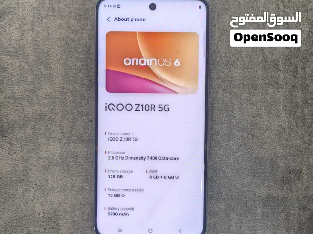 IQoo z10R 5G global 128/16 with chargeur