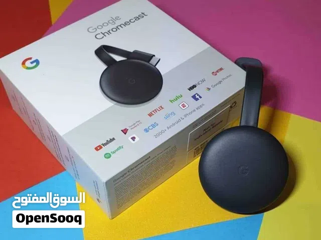 كروم كاست الاصلي من امازون للبيع يخلي الشاشة سمارت بالشحن   معاه اني كاست العادي الصيني مستعمل