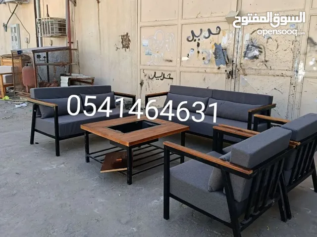 جلسات خارجيه 7 اشخاص اسفنج 20 سم طاوله مشب